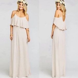 NWT Show Me Your Mumu Caitlin Ruffle Maxi Dress